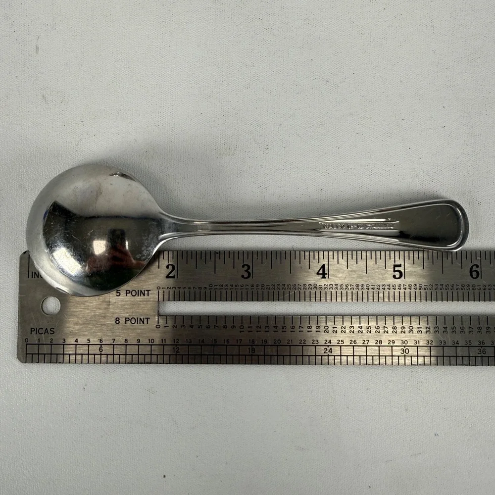 LOT OF 4 Walco Stainless 18/10 Flatware BALANCE Soup Spoons